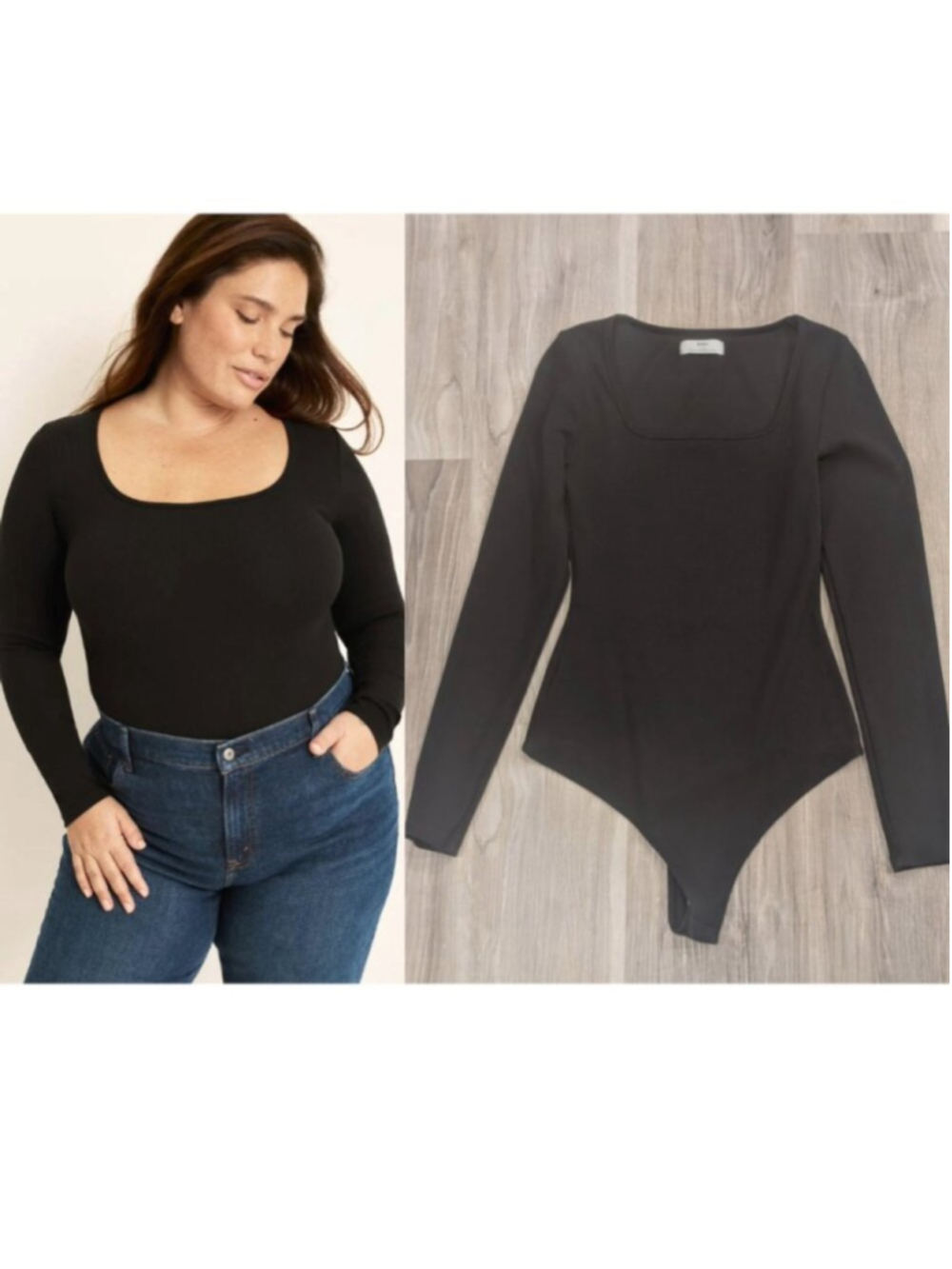 Knix | SculptRib™ Cotton Bodysuit In Black